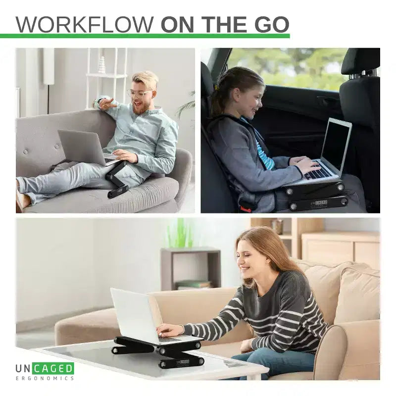 Supporto Regolabile Professionale per Laptop – Alzata Ergonomica Portatile per Notebook