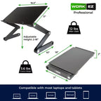 Supporto Regolabile Professionale per Laptop – Alzata Ergonomica Portatile per Notebook