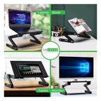 Supporto Regolabile Professionale per Laptop – Alzata Ergonomica Portatile per Notebook
