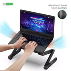 Supporto Regolabile Professionale per Laptop – Alzata Ergonomica Portatile per Notebook