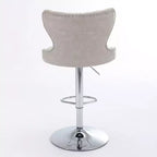 Sgabelli da bar moderni girevoli, altezza regolabile 63-84 cm, rivestiti in pelle PU con schienale, per isola cucina, home bar, bancone