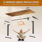 Scrivania elettrica ergonomica sit-to-stand da 63" – Scrivania regolabile in altezza