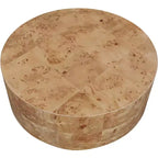 Tavolino da caffè in legno di frassino naturale Burl – Tavolino centrale moderno per soggiorno
