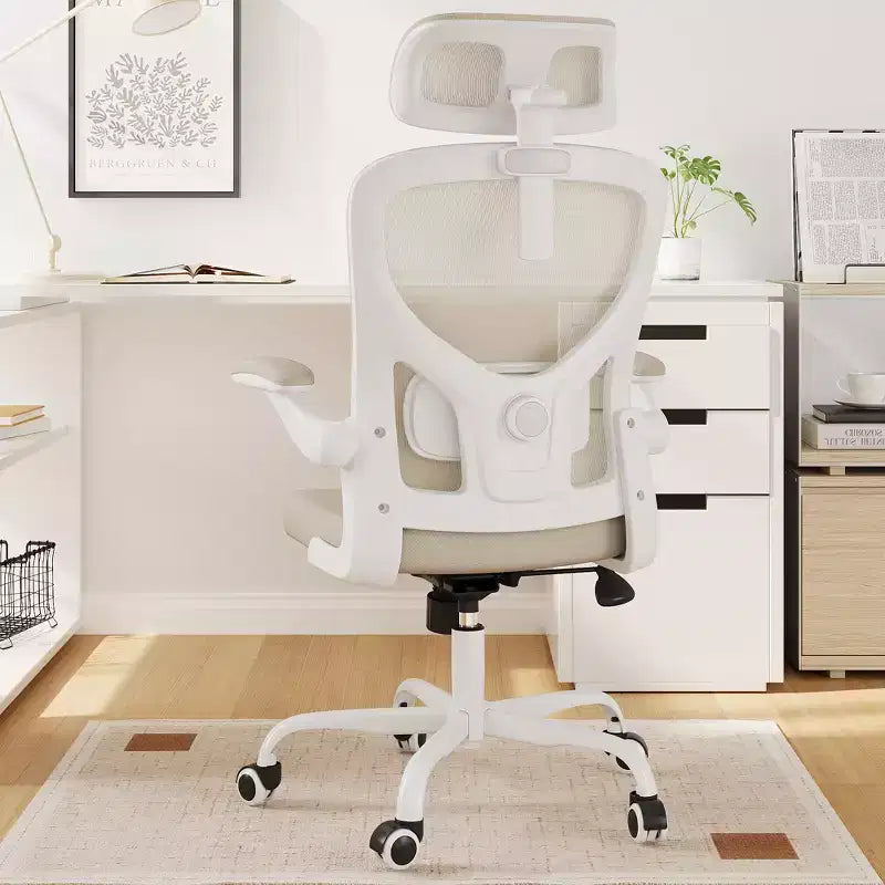 Sedia da Ufficio Ergonomica per Casa con Supporto Lombare – Sedia da Scrivania Regolabile in Rete