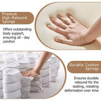 Sedia da ufficio ergonomica per persone alte e robuste – Sedia da scrivania resistente con supporto lombare