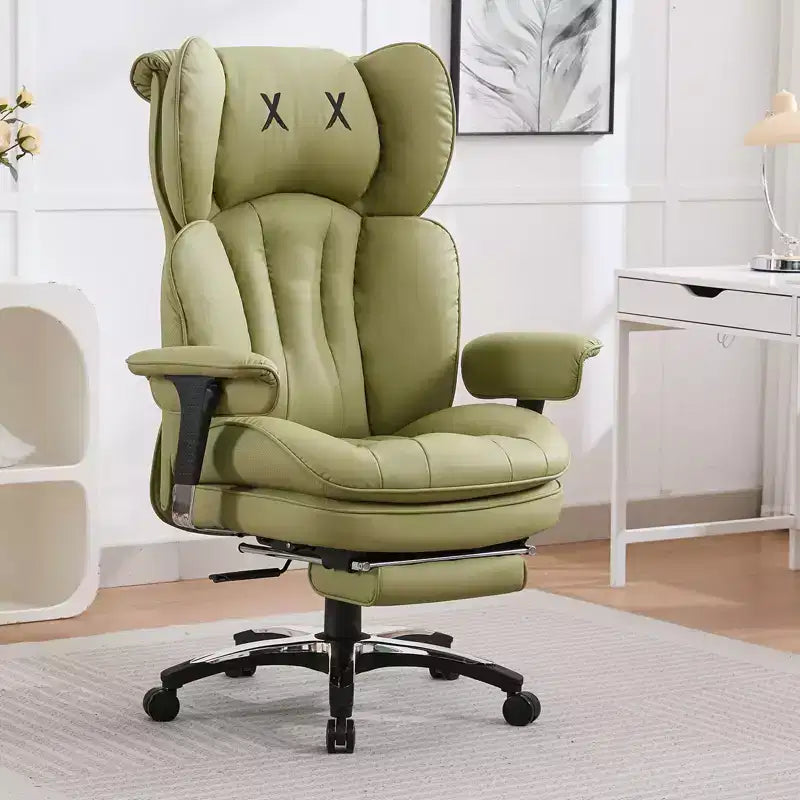 Sedia da ufficio ergonomica per persone alte e robuste – Sedia da scrivania resistente con supporto lombare