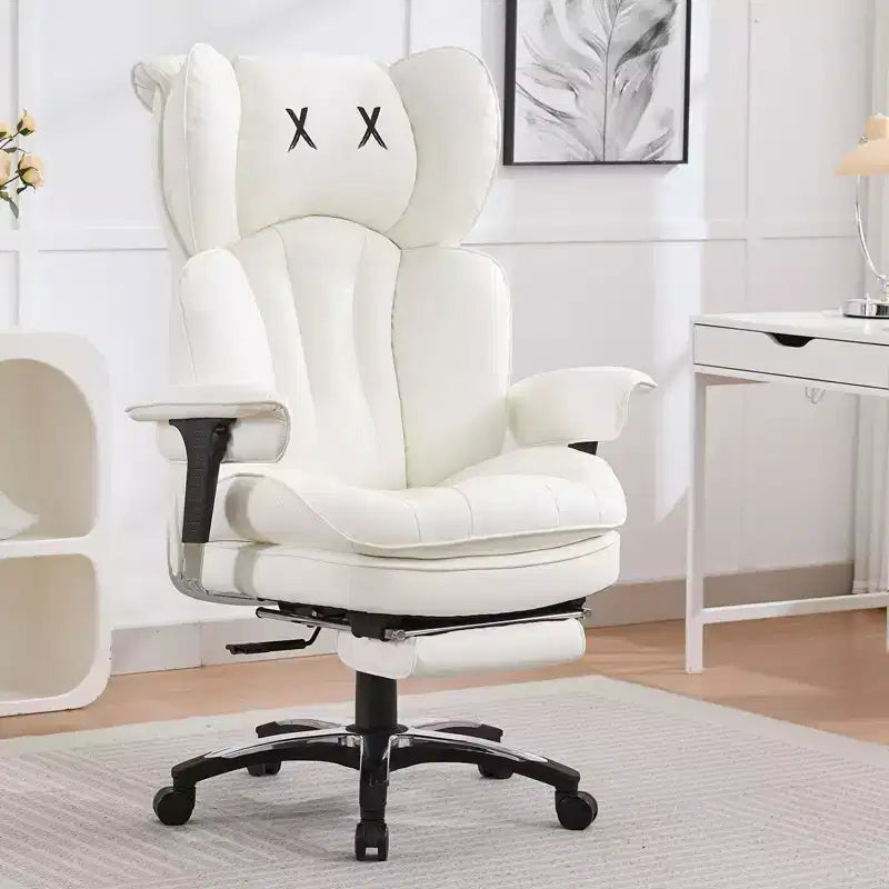 Sedia da ufficio ergonomica per persone alte e robuste – Sedia da scrivania resistente con supporto lombare