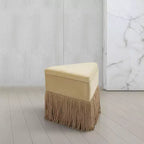 Sgabello pouf in velluto – Poggiapiedi e seduta d'accento imbottiti