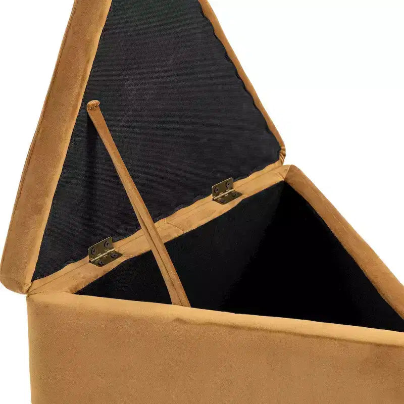 Sgabello pouf in velluto – Poggiapiedi e seduta d'accento imbottiti
