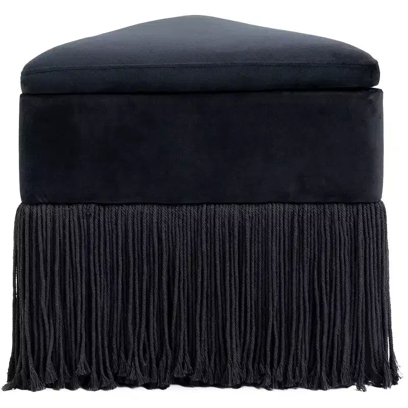 Sgabello pouf in velluto – Poggiapiedi e seduta d'accento imbottiti
