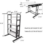 Ripiano e Tavolo Convertibili 2-in-1 – Mobile Multifunzione Salvaspazio