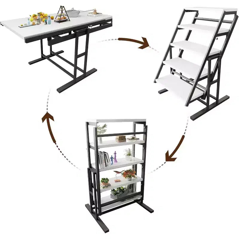 Ripiano e Tavolo Convertibili 2-in-1 – Mobile Multifunzione Salvaspazio