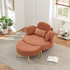 Divano letto chaise longue piccolo con poggiapiedi contenitore mobile