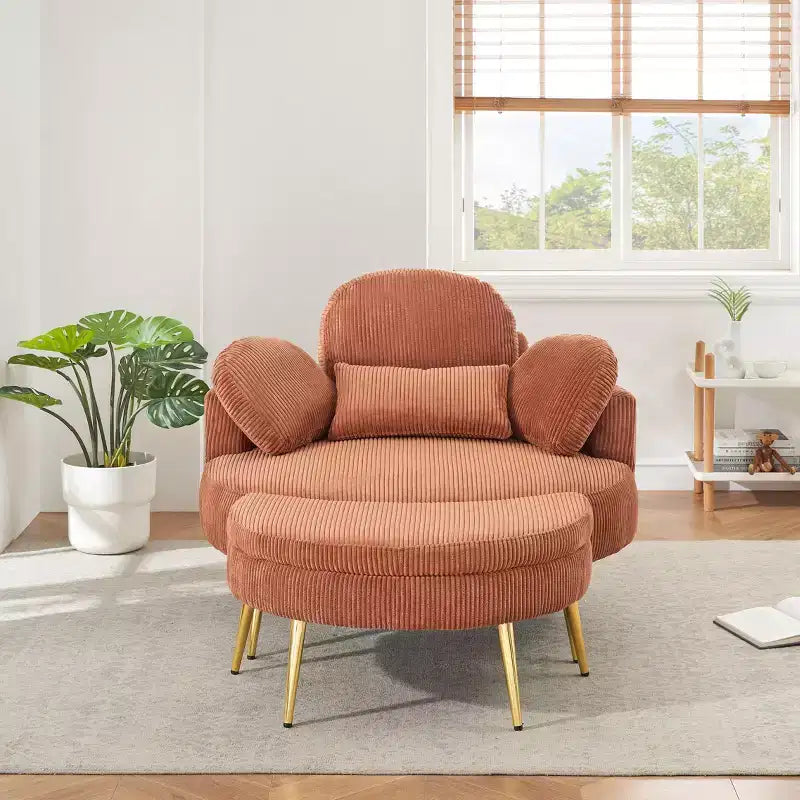 Divano letto chaise longue piccolo con poggiapiedi contenitore mobile