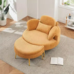 Divano letto chaise longue piccolo con poggiapiedi contenitore mobile