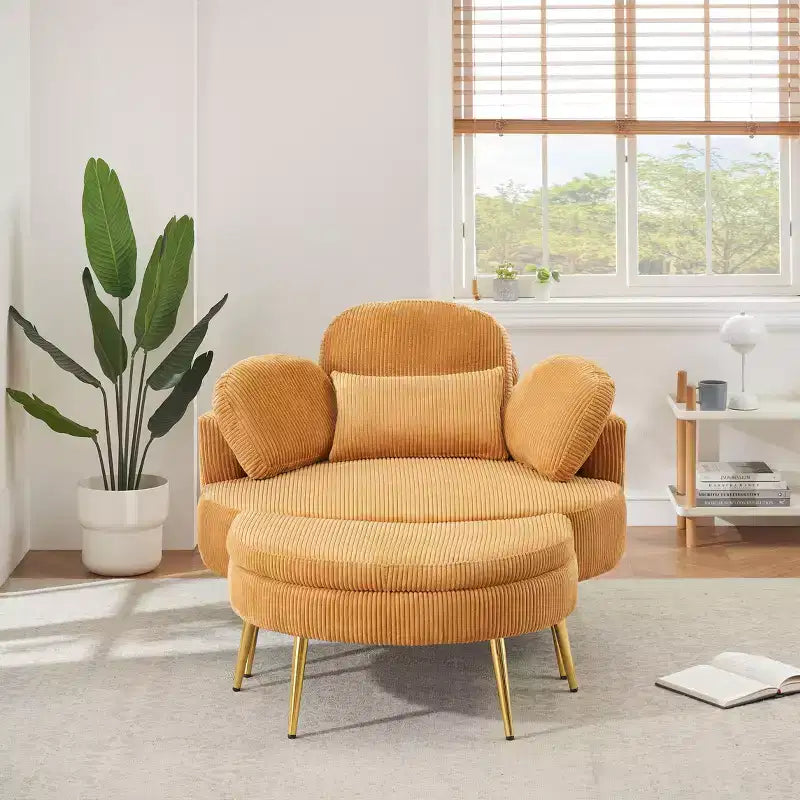 Divano letto chaise longue piccolo con poggiapiedi contenitore mobile