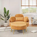 Divano letto chaise longue piccolo con poggiapiedi contenitore mobile