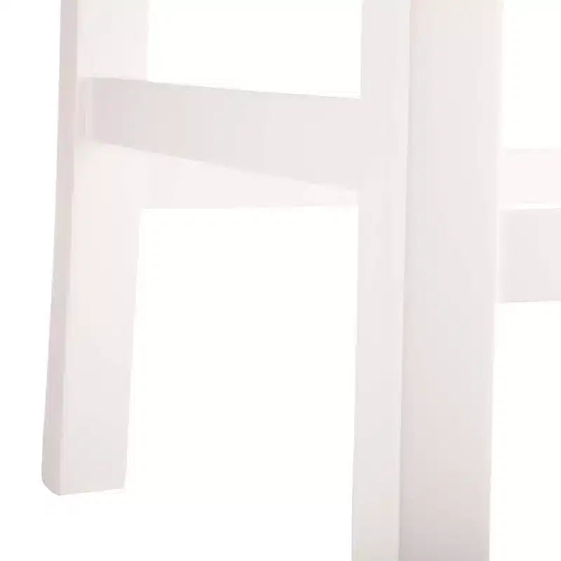 Sgabello da bar in legno da 60 cm con sedile in corda – Stile fattoria costiera