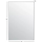 Specchio da Parete Decorativo 60x90 cm – Specchio Accento Classico per Soggiorno o Camera da Letto