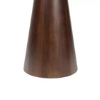 Tavolino rotondo 18" Rustic Minimalist in marmo e legno