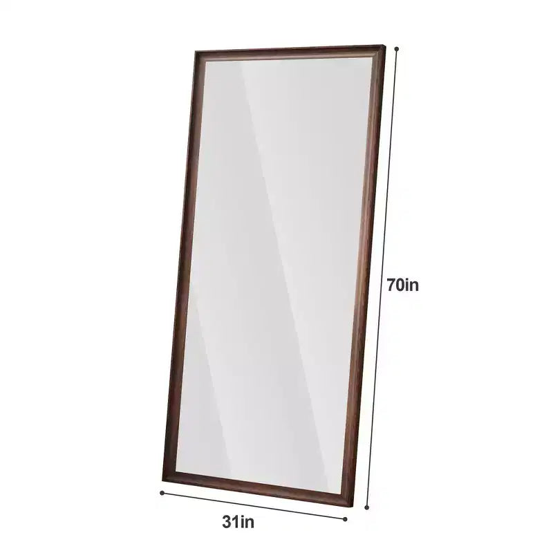 Specchio a figura intera da terra o da parete con cornice in legno – 81 x 178 cm
