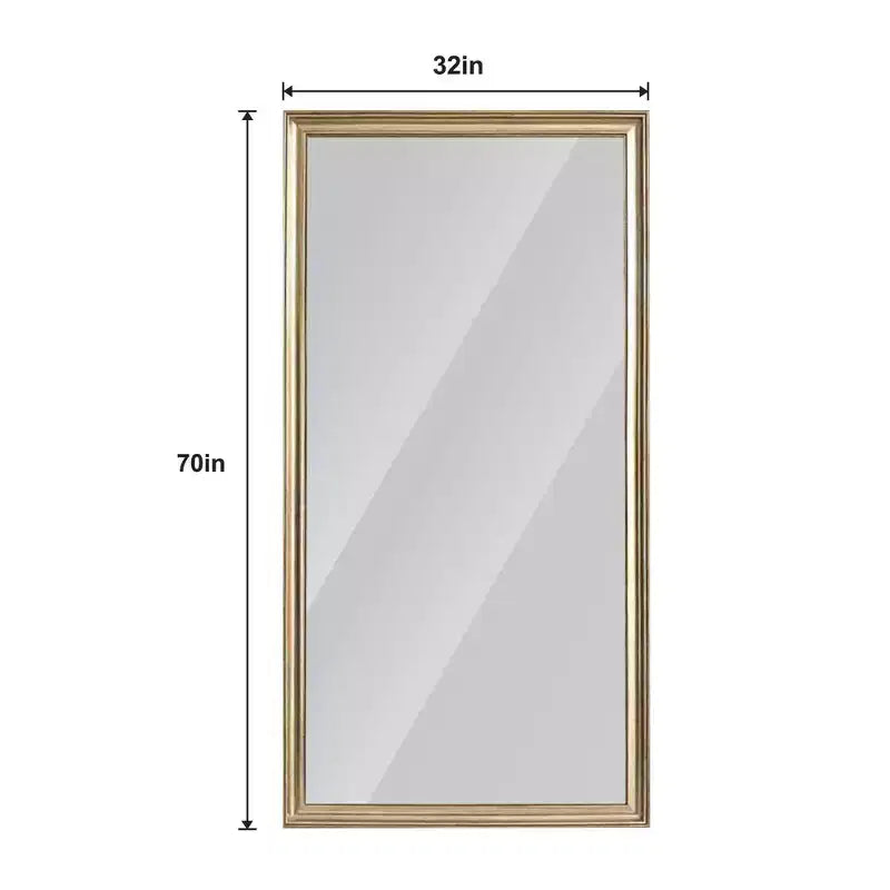 Specchio a figura intera da terra o da parete con cornice in legno – 81 x 178 cm