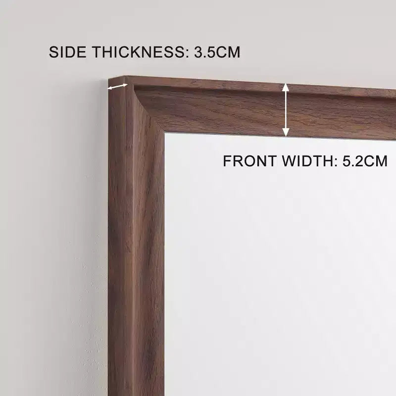 Specchio a figura intera da terra o da parete con cornice in legno – 81 x 178 cm