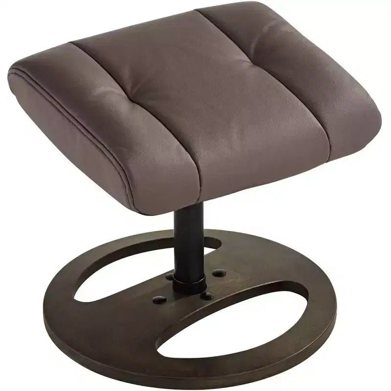 Poltrona reclinabile in similpelle color cioccolato – Poltrona classica confortevole
