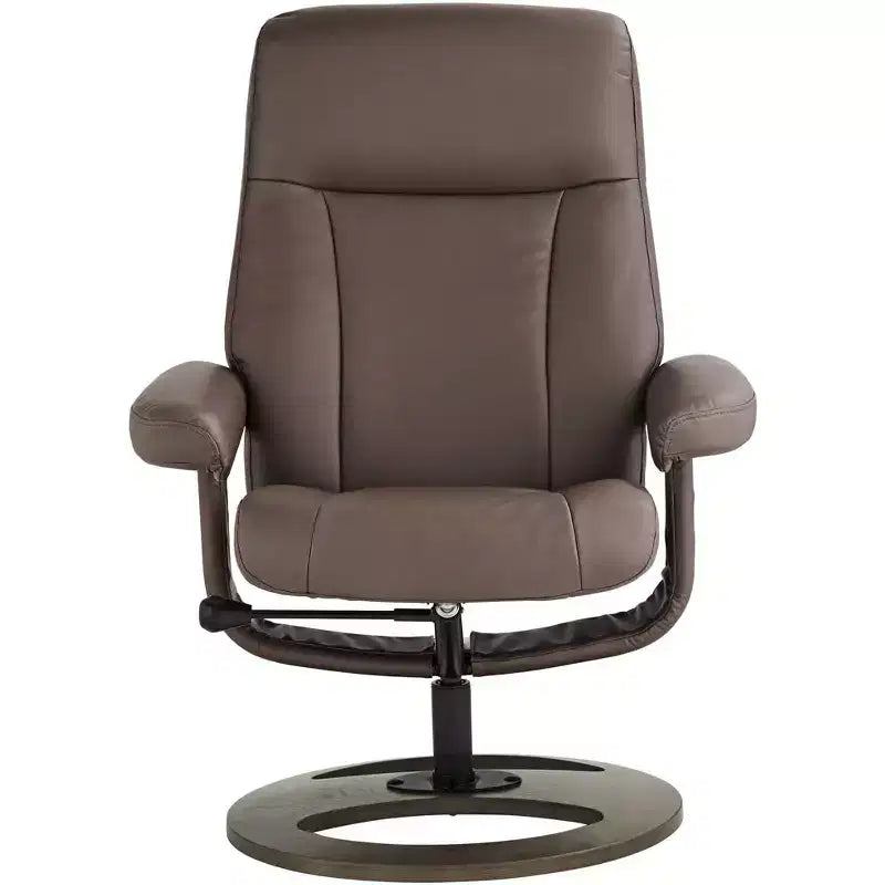 Poltrona reclinabile in similpelle color cioccolato – Poltrona classica confortevole