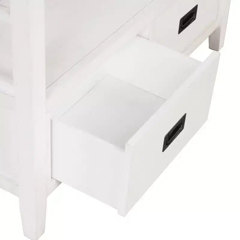 Consolle in legno stile rustico da 36" con 4 cassetti