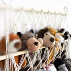 Amaca in macramè per animali di peluche – Rete per riporre i giocattoli per camera da letto o sala giochi