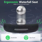 Sedia da Ufficio Ergonomica con Poggiatesta Girevole e Supporto Lombare Regolabile – Rete, 150 kg