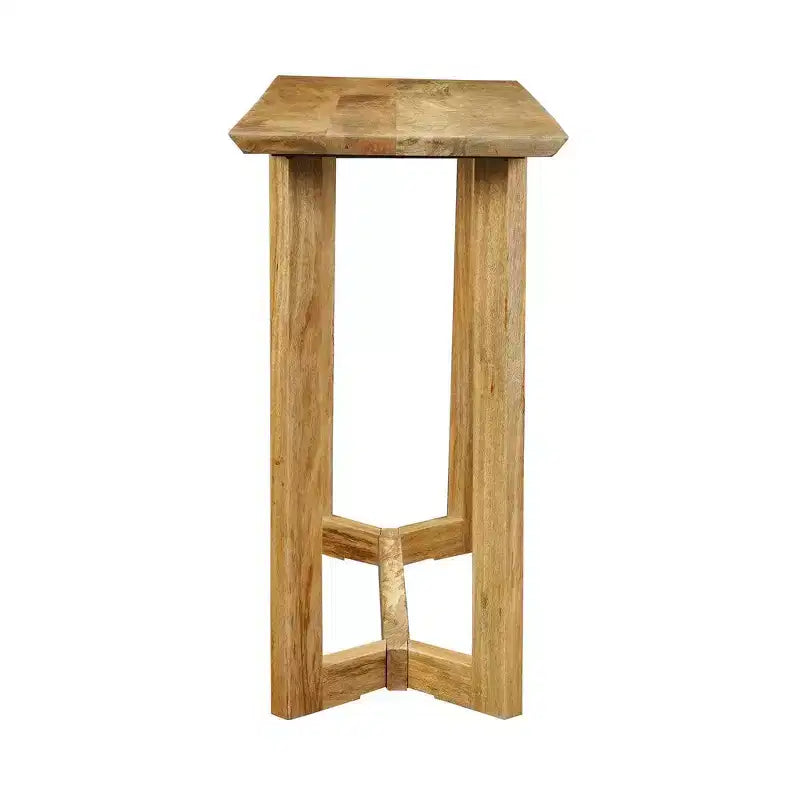 Consolle rettangolare in legno di mango da 122 cm con ripiano