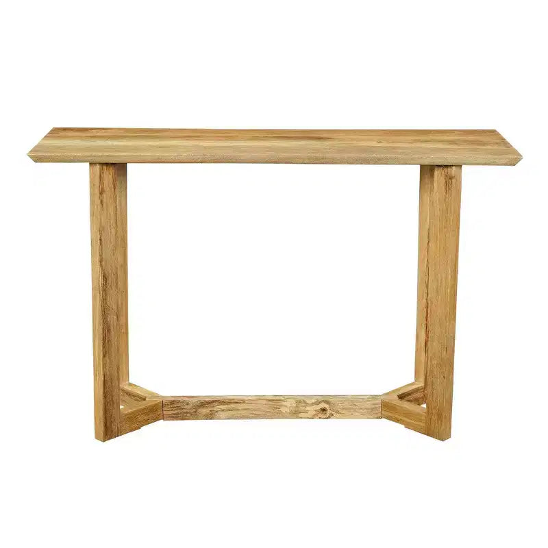 Consolle rettangolare in legno di mango da 122 cm con ripiano