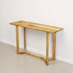 Consolle rettangolare in legno di mango da 122 cm con ripiano