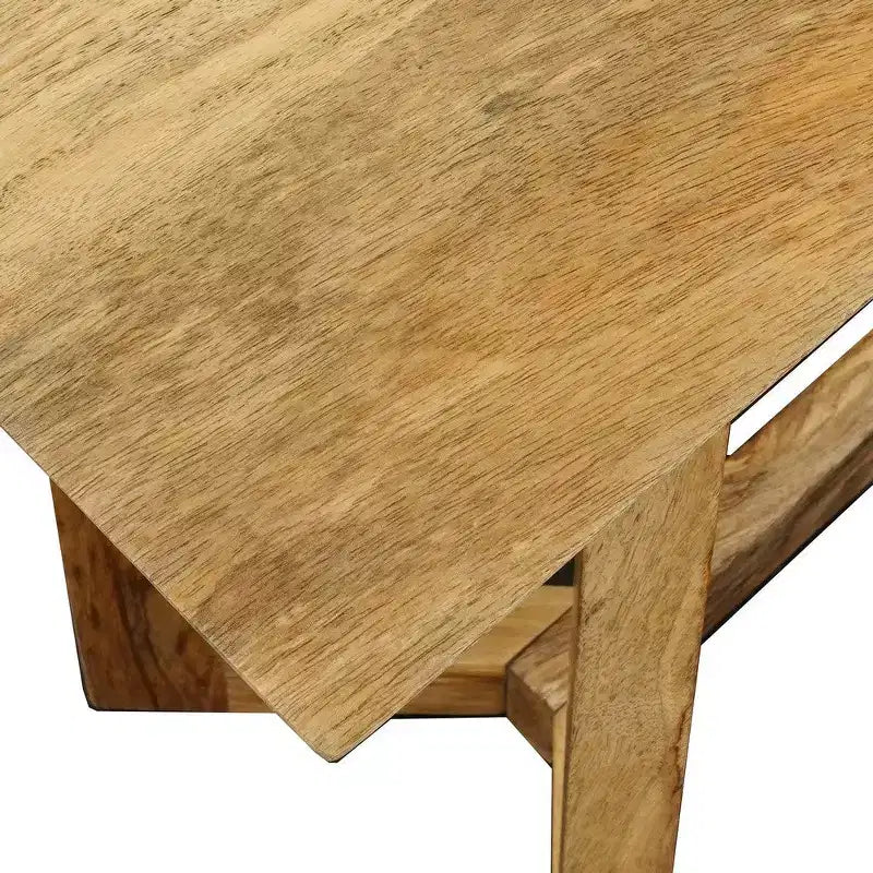 Consolle rettangolare in legno di mango da 122 cm con ripiano