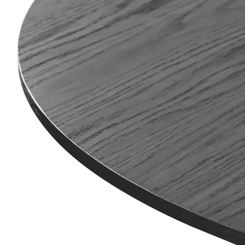 Tavolo da pranzo rotondo in legno da 46" per 4 persone – Tavolo in stile rustico moderno per cucina e sala da pranzo